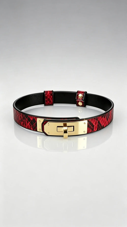 Red Python Choker
