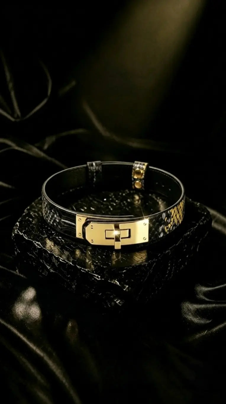 Black Python Choker