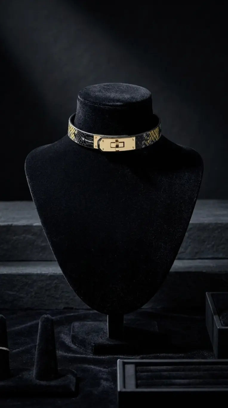 Black Python Choker