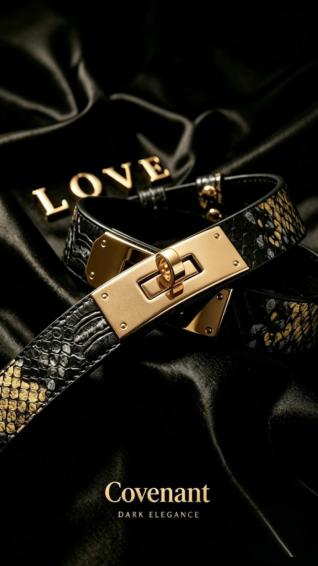 Black Python Choker