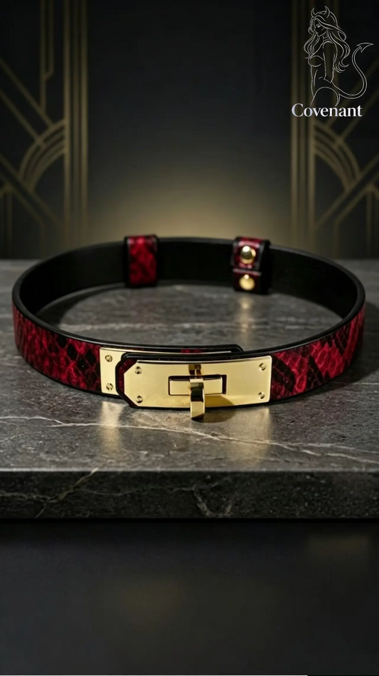 COVENANT | The Crimson Python Turn-Lock Choker